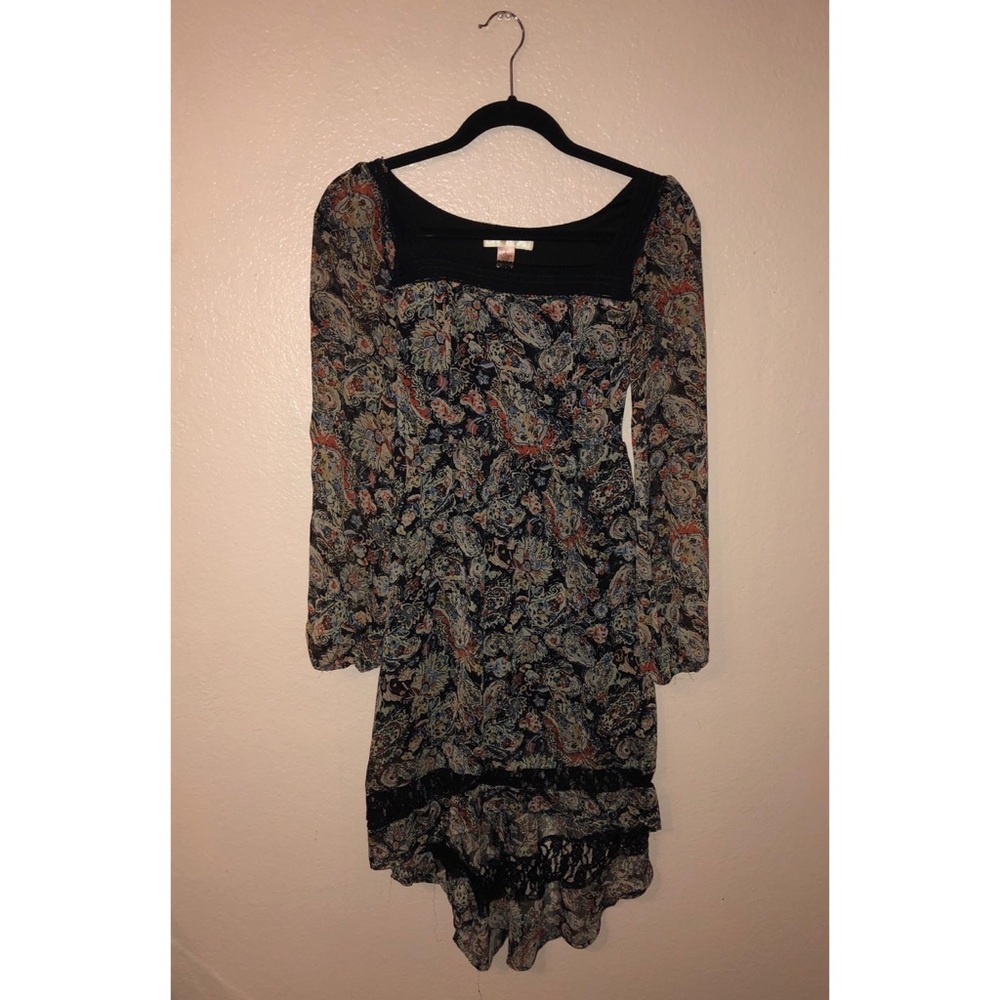 High Low Patterned Dress